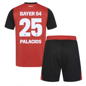 Bayer Leverkusen Exequiel Palacios #25 Hemmakläder Barn 2024-25 Kortärmad (+ Korta byxor)